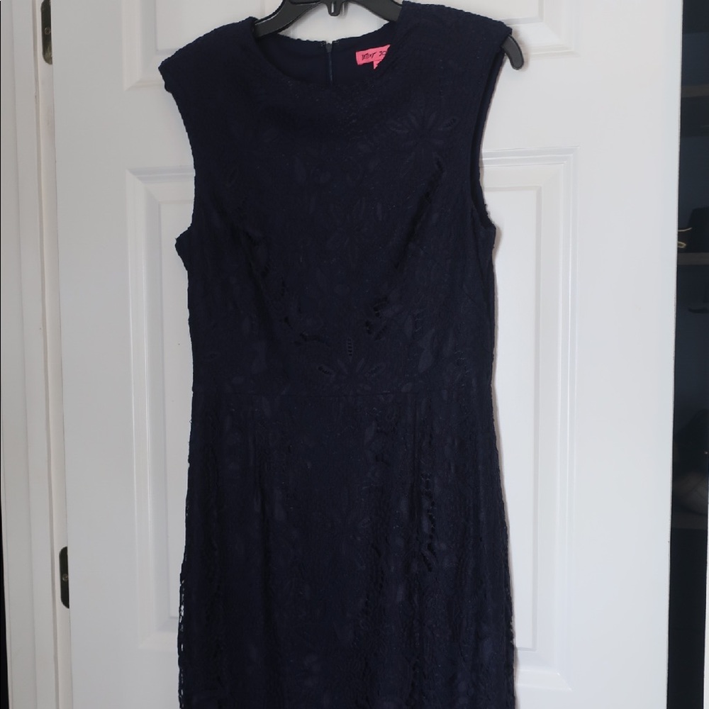 Betsey Johnson Navy Dress Size 10 NWOT